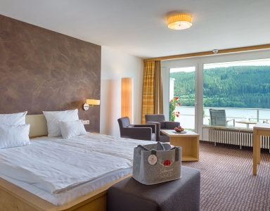 Blick auf die Außenterasse